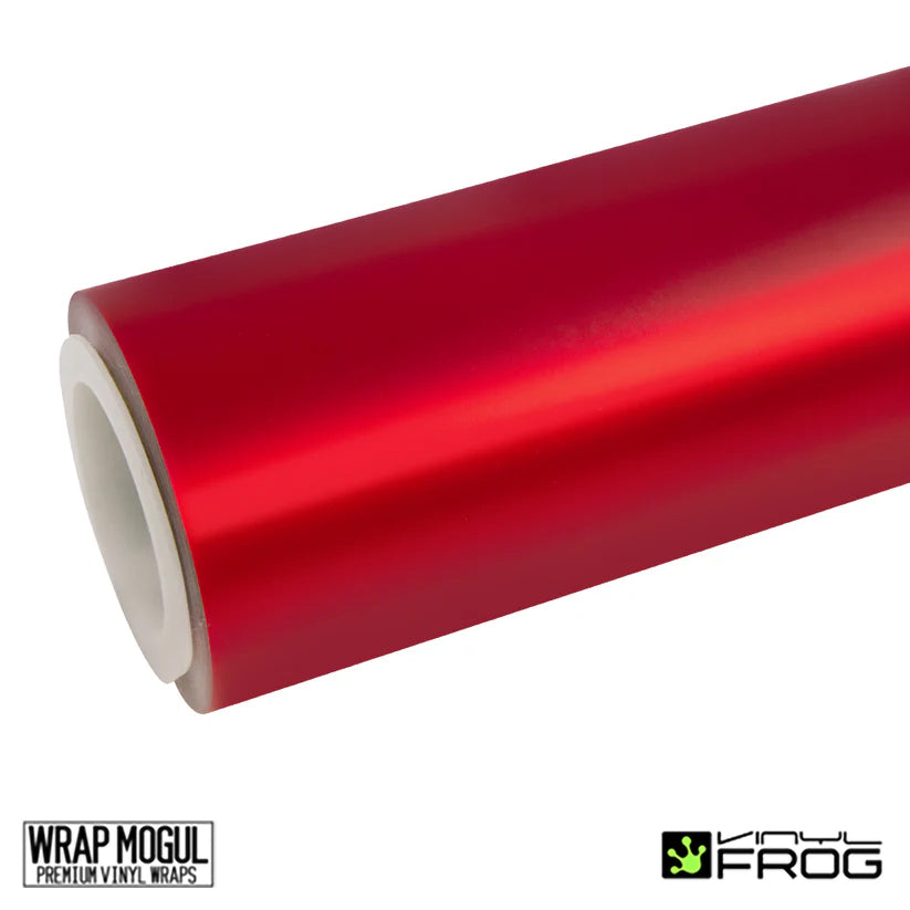 Vinyl Frog Satin Chrome Prismatic Red Vinyl Wrap | MP10_PET