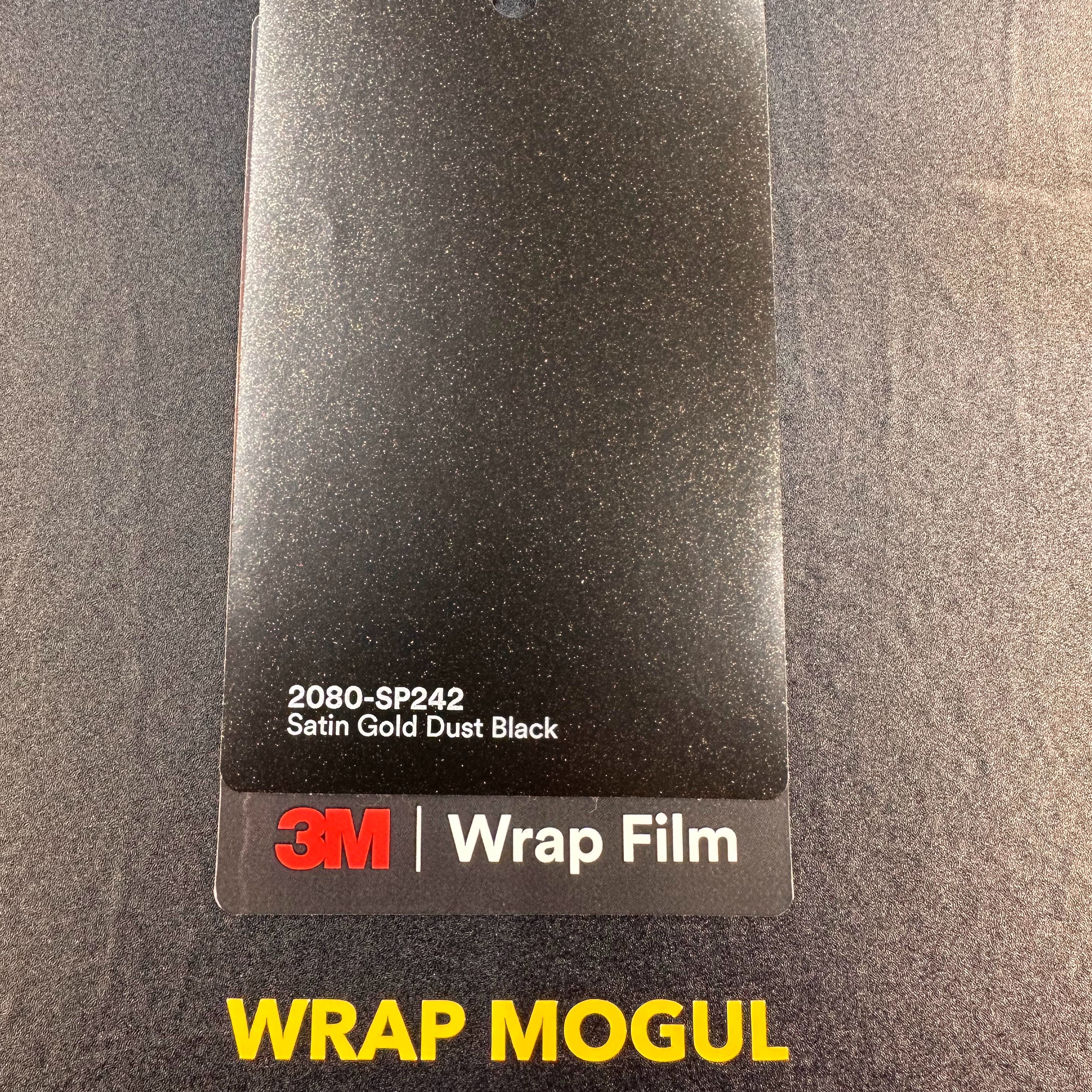 3M 2080 Satin Gold Dust Black Vinyl Wrap | SP242