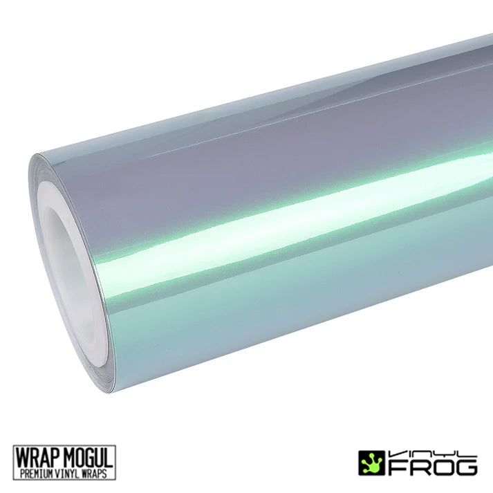 Vinyl Frog Candy Metallic Magic Gray Green Vinyl Wrap| CMP14_PET