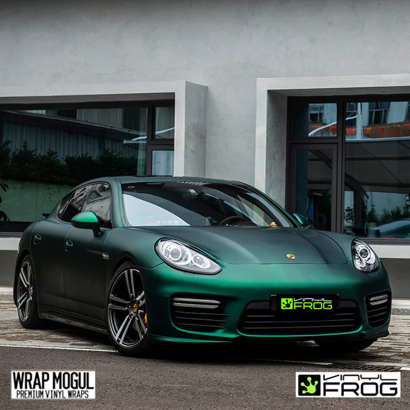 Vinyl Frog Satin Chrome Silk Green Vinyl Wrap | MP21_PET