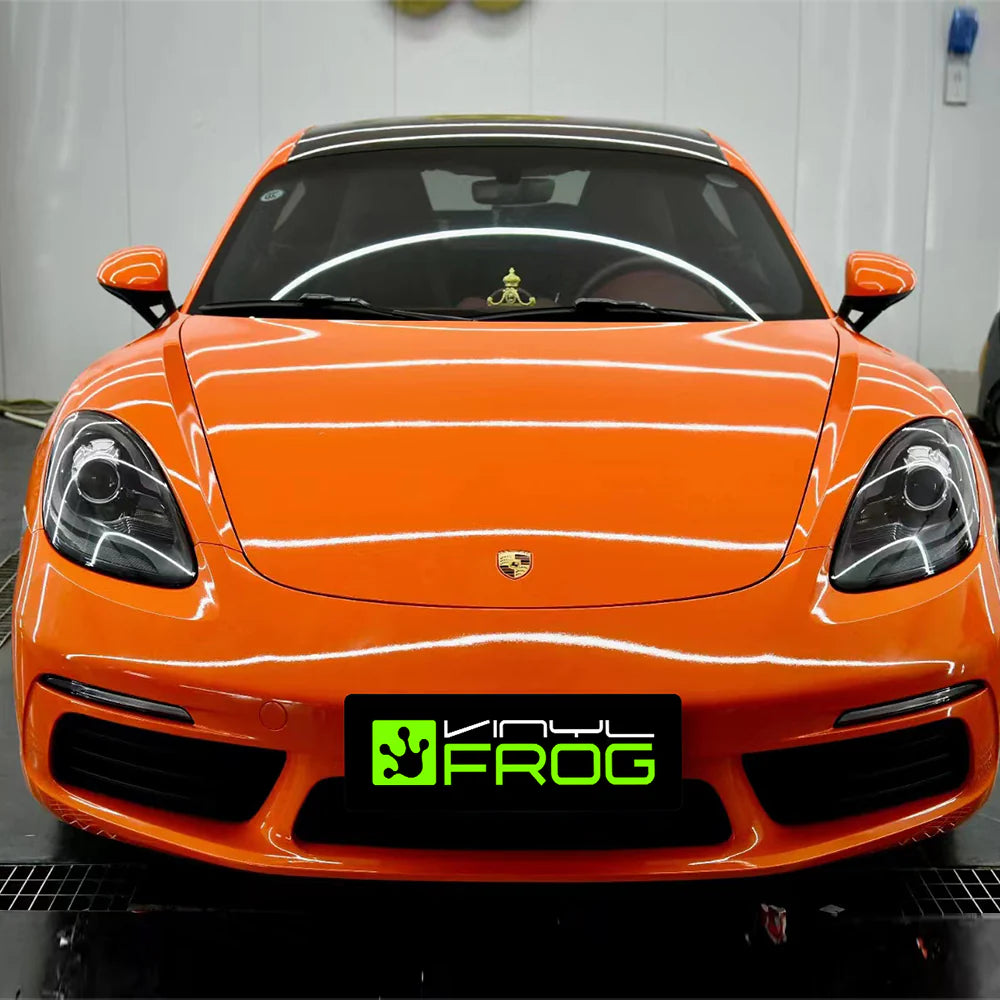 Vinyl Frog High Glossy Orange Vinyl Wrap | SGP20_PET