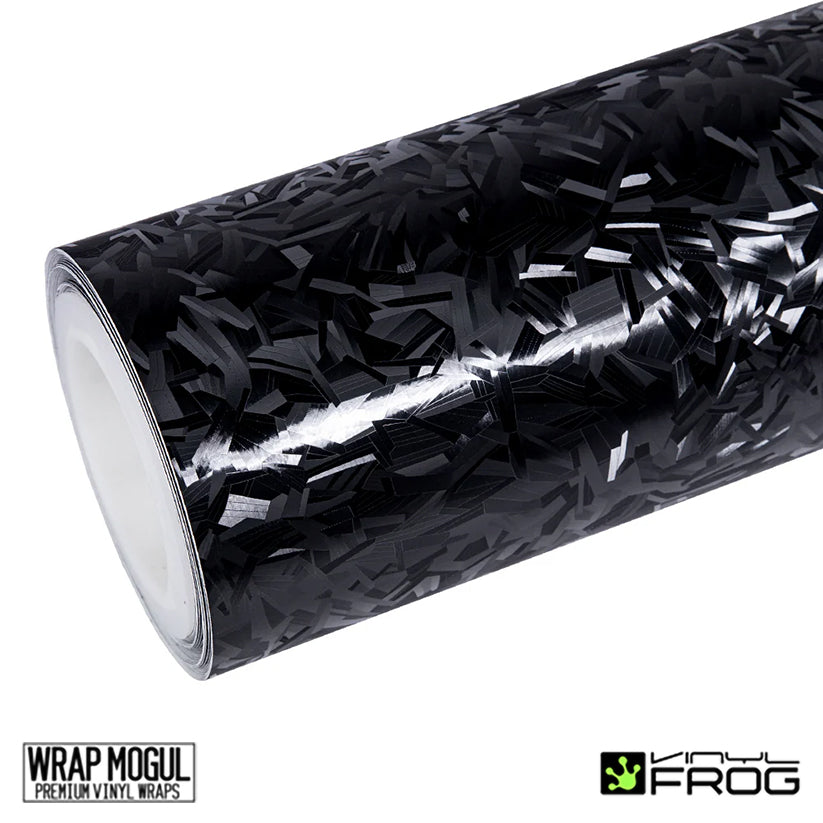 Vinyl Frog Shadow Forged Black Carbon Fiber Vinyl Wrap | FCF03|