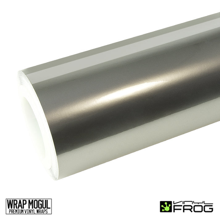 Vinyl Frog Glossy Metallic Liquid Silver Vinyl Wrap | GMP30_PET