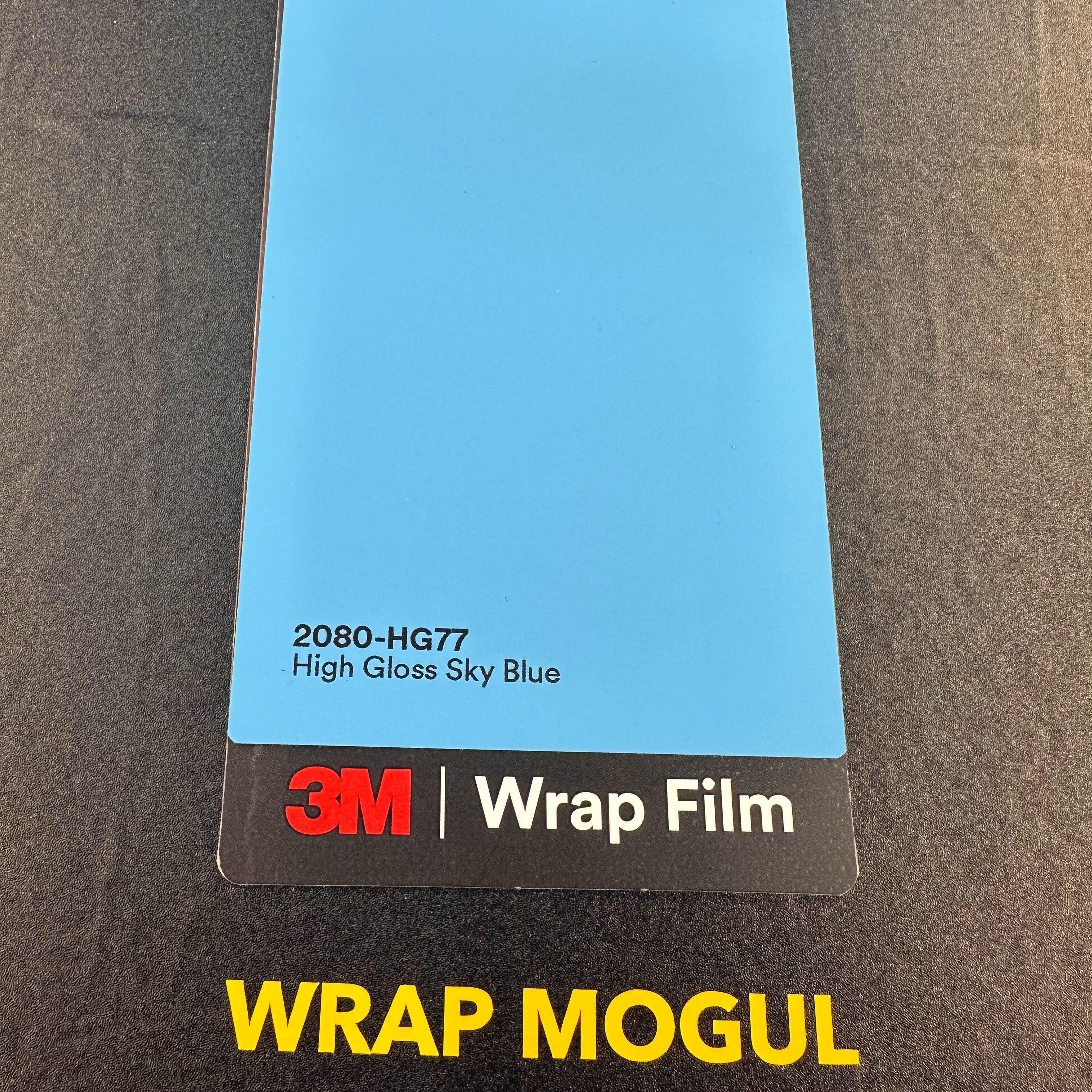 3M 2080 High Gloss Sky Blue Vinyl Wrap | HG77