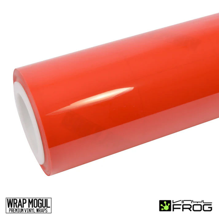 Vinyl Frog High Glossy Reddish Orange Vinyl Wrap | SGP25_PET