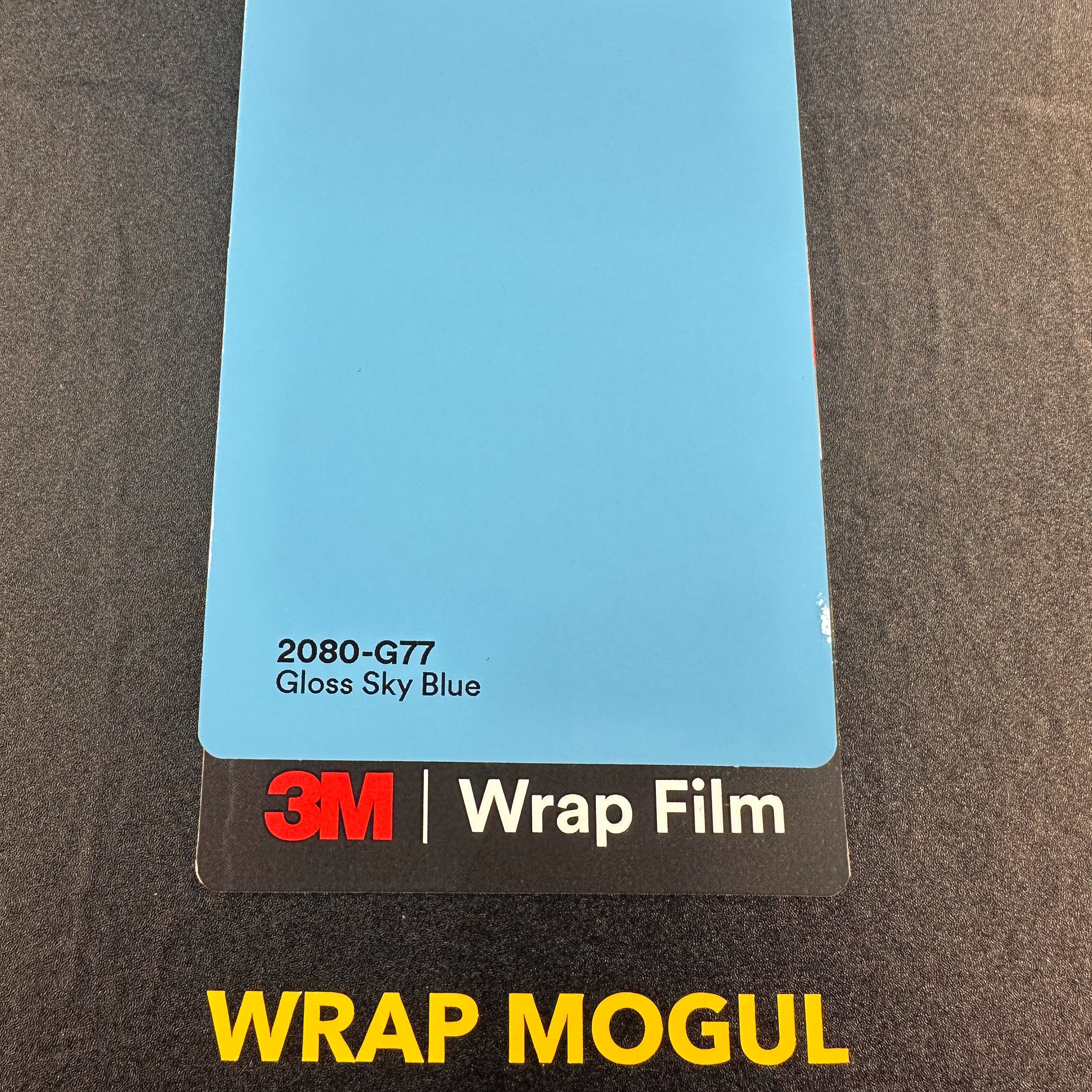 3M 2080 Gloss Sky Blue Vinyl Wrap | G77