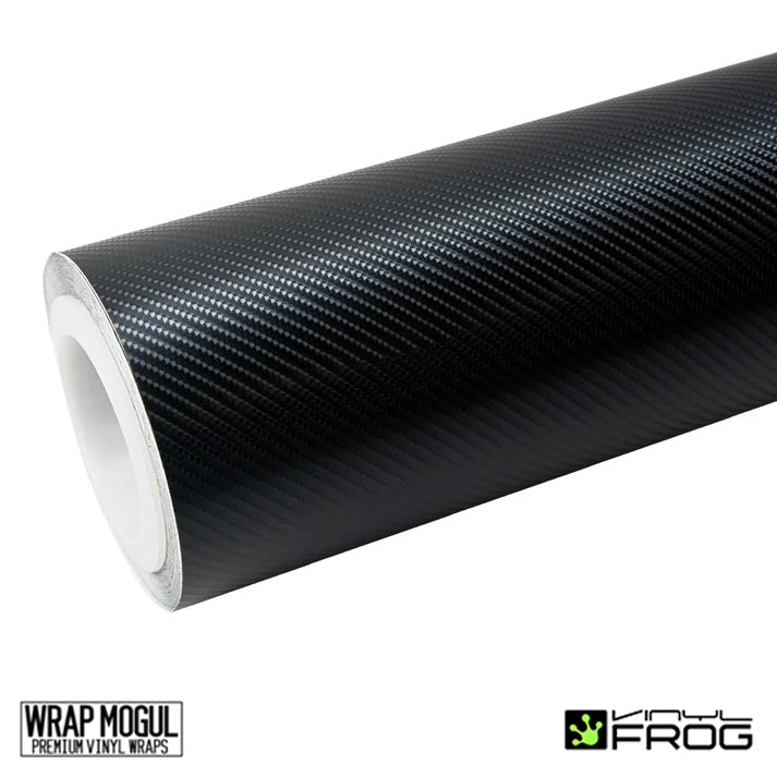 Vinyl Frog Spiral Black Carbon Fiber Vinyl Wrap |  SUP04