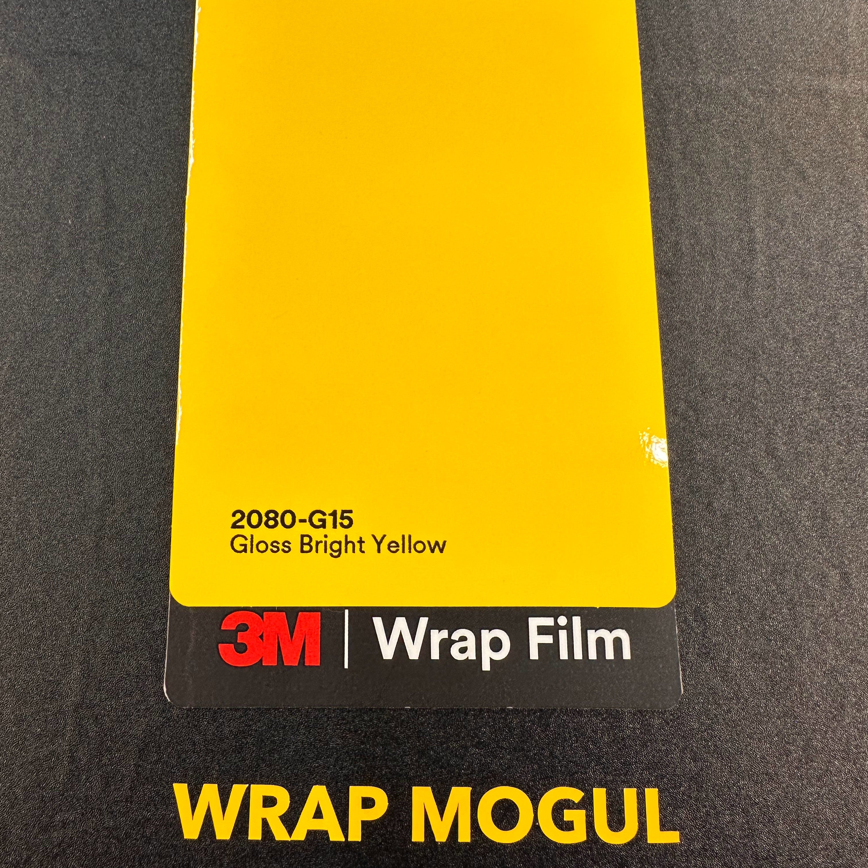 3M 2080 Gloss Bright Yellow Vinyl Wrap | G15