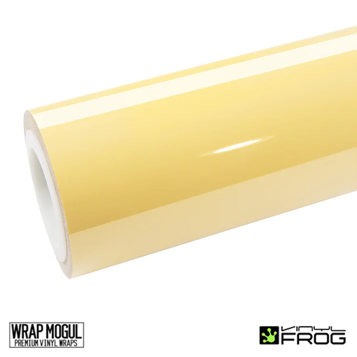 Vinyl Frog High Glossy Pastel Yellow Vinyl Wrap | SGP55_PET