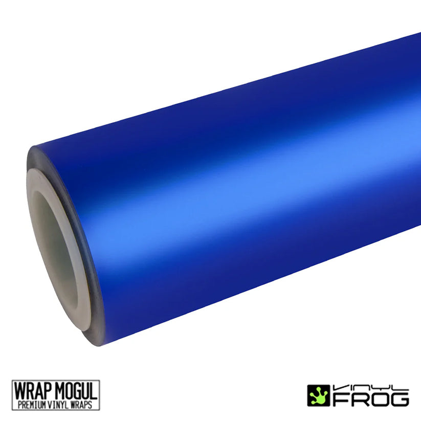 Vinyl Frog Satin Chrome Silk Ultramarine Vinyl Wrap | MP14_PET