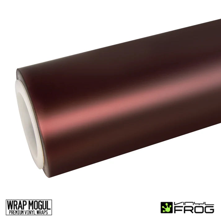 Vinyl Frog Satin Chrome Chocolate Cosmos Red Vinvl Wrap | MP12_PET