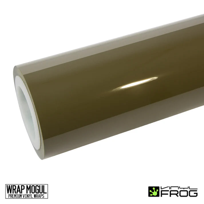 Vinyl Frog High Glossy Army Green Vinyl Wrap | SGP51_PET