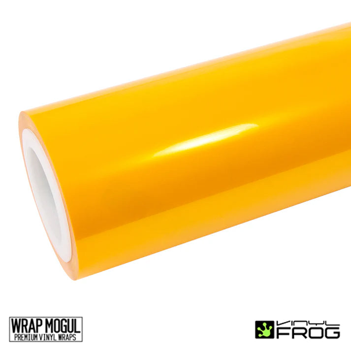 Vinyl Frog Glossy Metallic Golden Yellow Vinyl Wrap | GMP14_PET