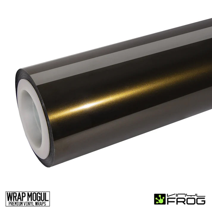 Vinyl Frog Glossy Metallic Midnight Gold Vinyl Wrap | GMP44_PET