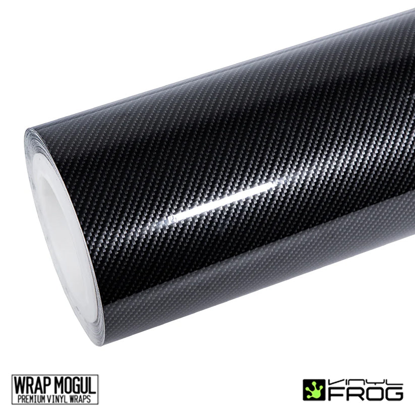 Vinyl Frog Silver Black Carbon Fiber Vinyl Wrap | SUP06