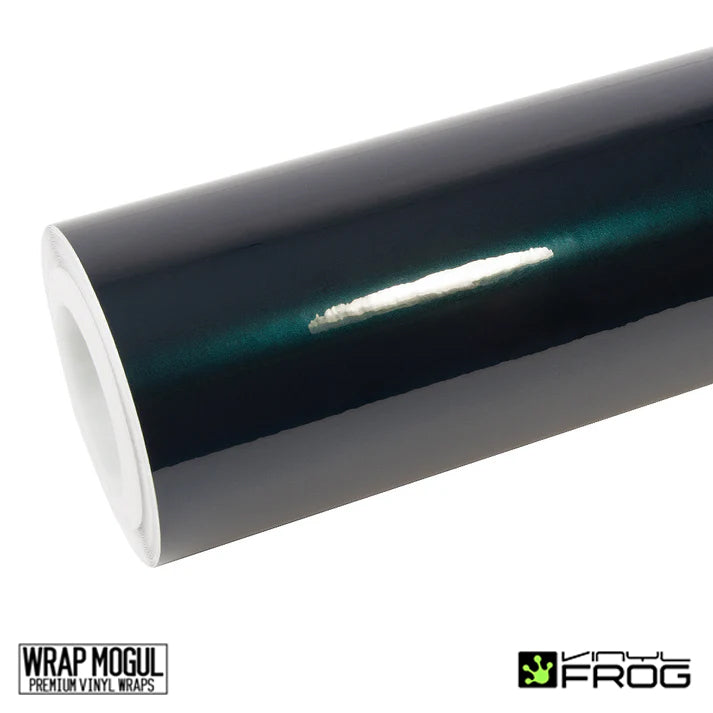 Vinyl Frog Glossy Metallic British Racing Green Vinyl Wrap | GMP22_PET