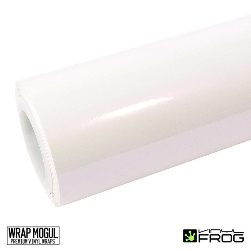 Vinyl Frog Glossy White Purple Vinyl Wrap |  WGP03_PET