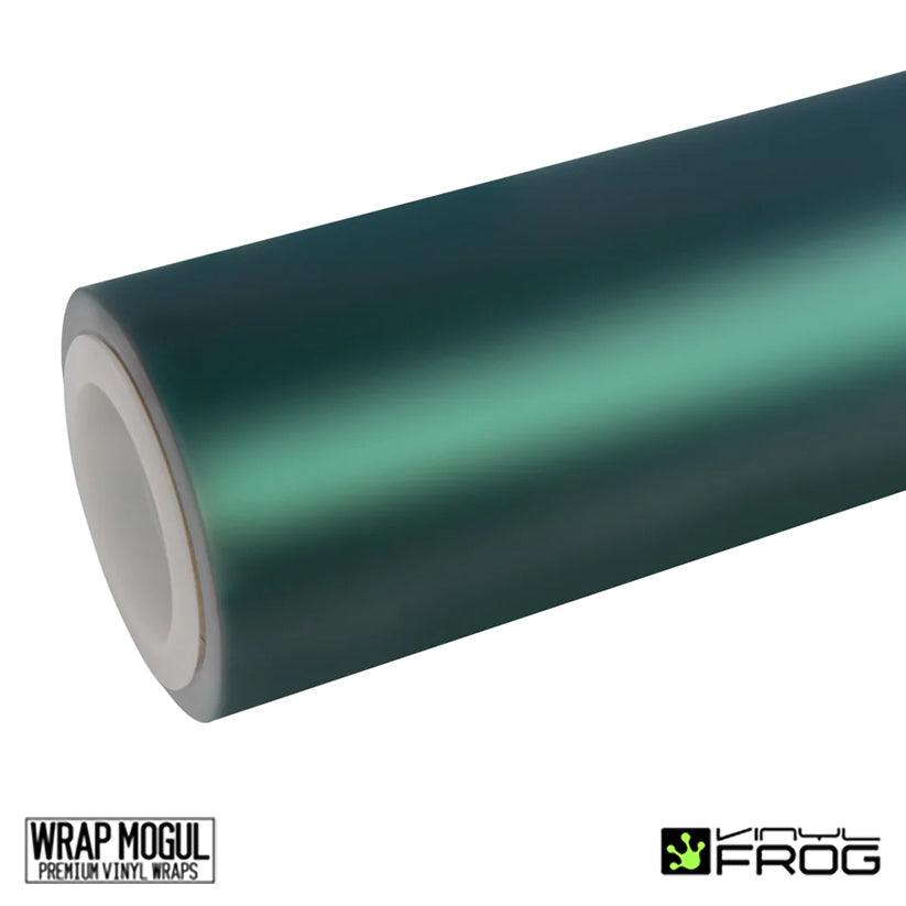 Vinyl Frog Satin Chrome Paolo Veronese Green Vinyl Wrap | MP22_PET