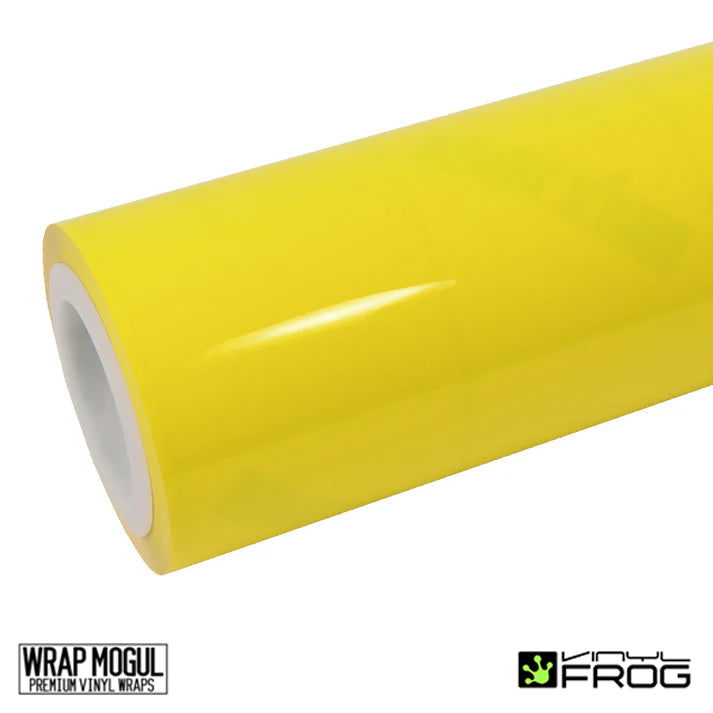 Vinyl Frog High Glossy Yellow Vinyl wrap | SGP11_PET