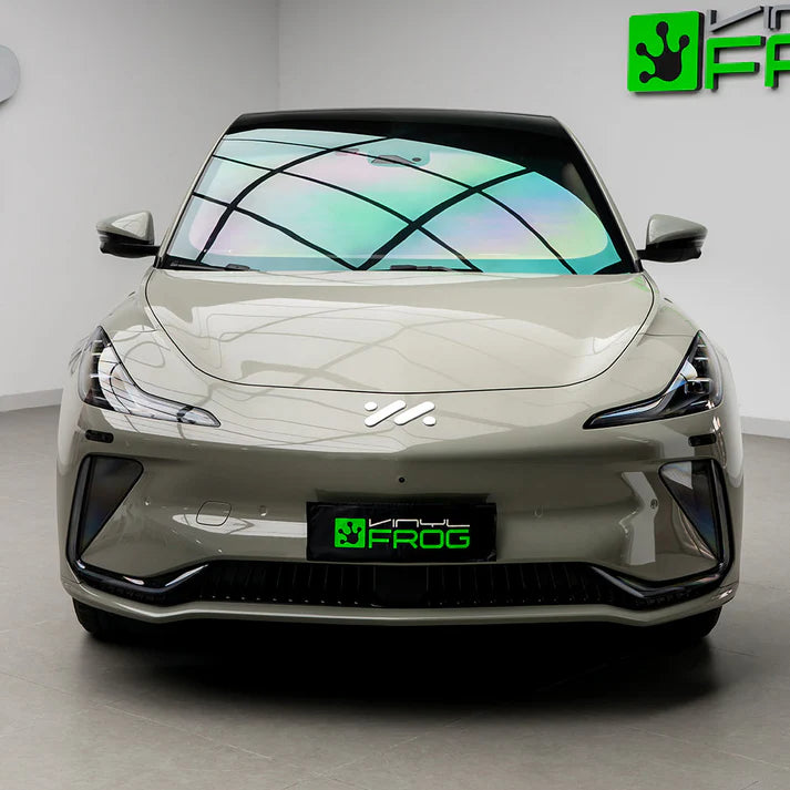 Vinyl Frog Glossy Metallic Emerald Gray Vinyl Wrap | GMP88_PET