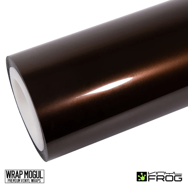 Vinyl Frog Glossy Metallic Mocha Brown Vinyl Wrap | GMP20_PET