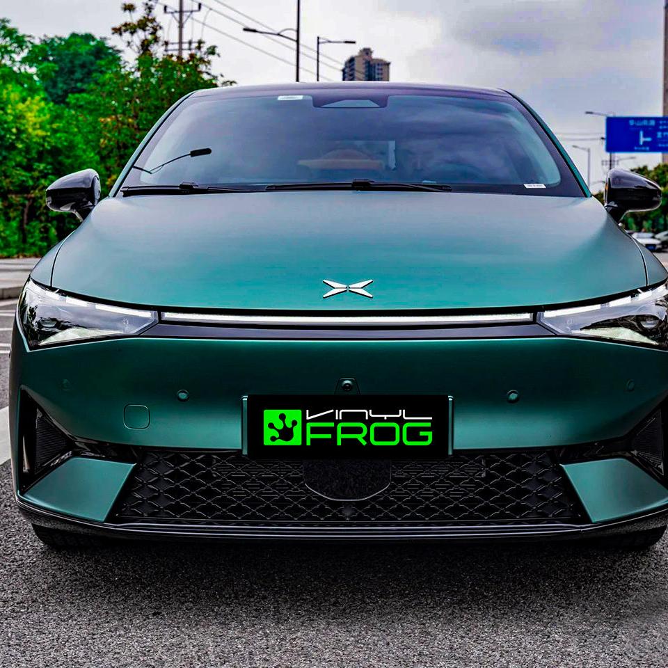 Vinyl Frog Satin Chrome Paolo Veronese Green Vinyl Wrap | MP22_PET