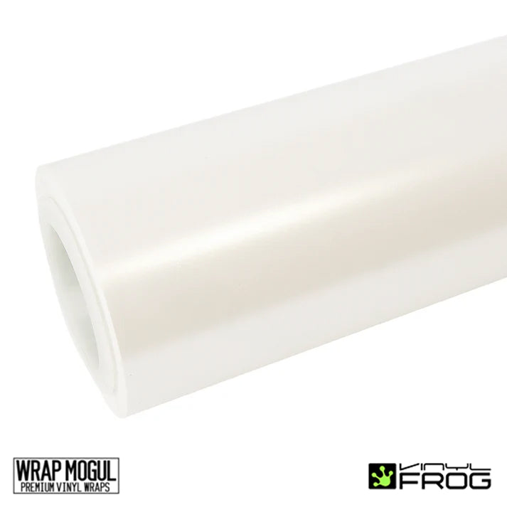 Vinyl Frog Matte Metallic Pearl White Vinyl Wrap | SMP01