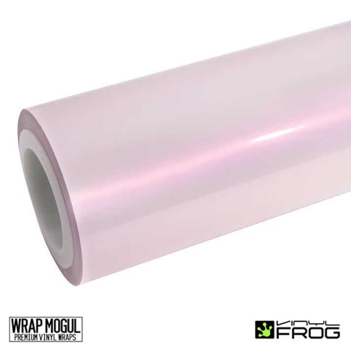 Vinyl Frog Candy Metallic Pink White Vinyl Wrap | CMP16_PET