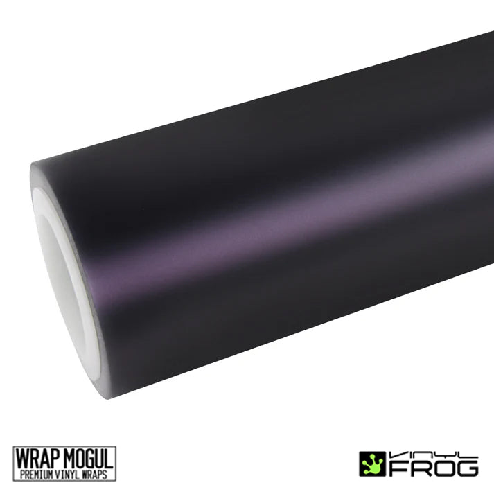 Vinyl Frog Matte Metallic Black Purple Vinyl Wrap | MP19_PET