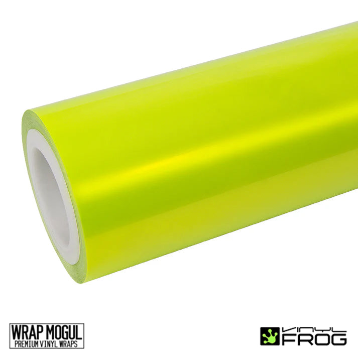 Vinyl Frog Candy Metallic Neon Yellow Vinyl Wrap | CMP01_PET