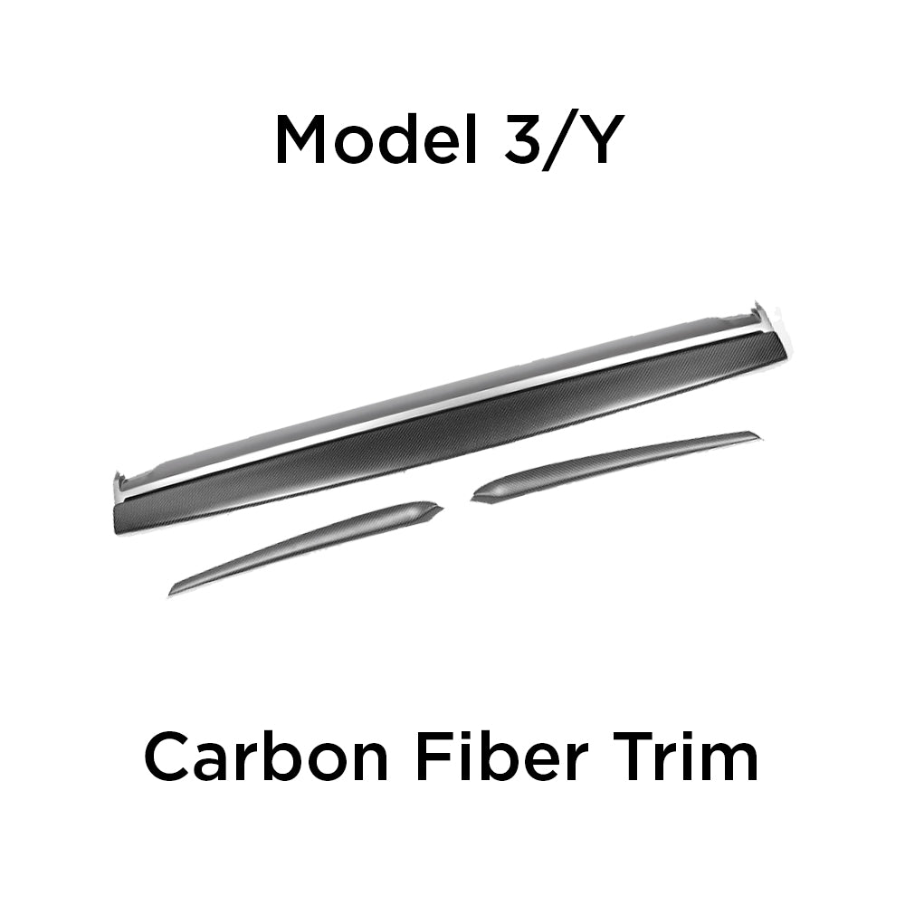 Tesla Model 3/Y Carbon Fiber Dashboard and Door Trims