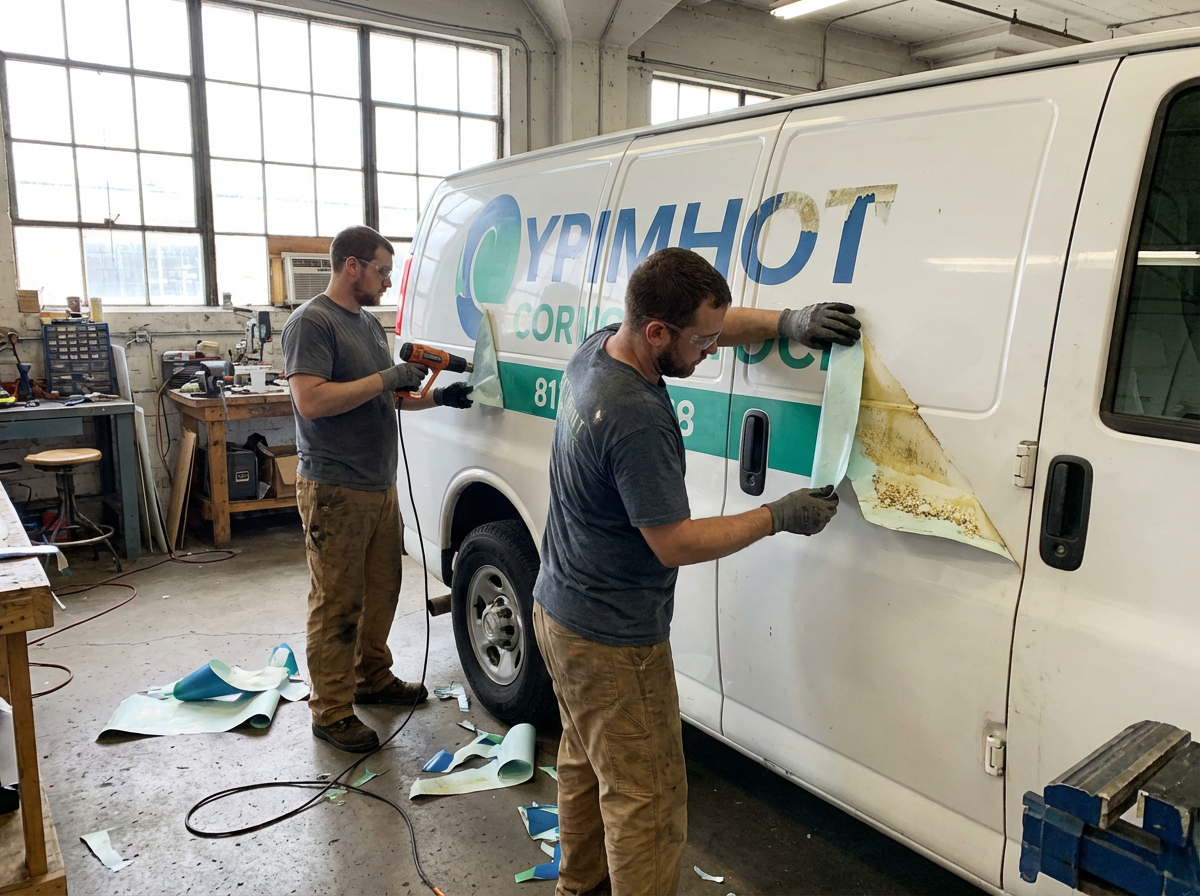 Commercial Graphics Removal – Business Vehicles & Fleets