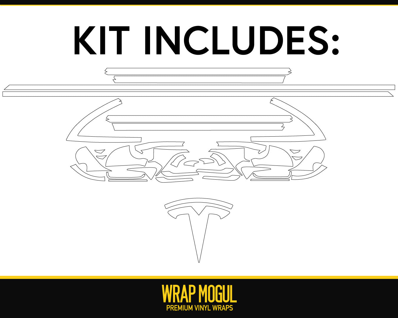 Tesla Model 3 Chrome Delete Kit